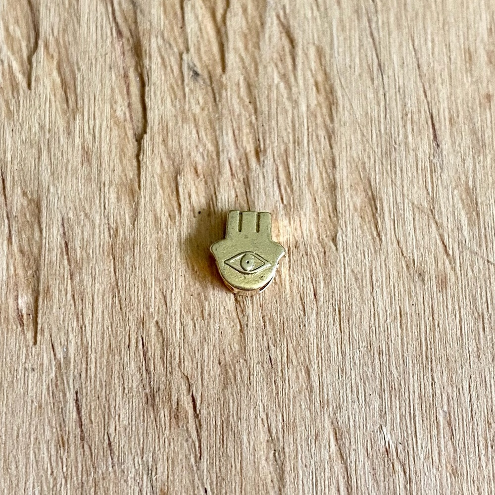 Alex & Ani Gold Hamsa Hand Slider Necklace Charm